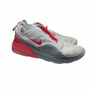 Nike Mens Size 11 Air Max Motion 2 Gray And Red Sneakers
